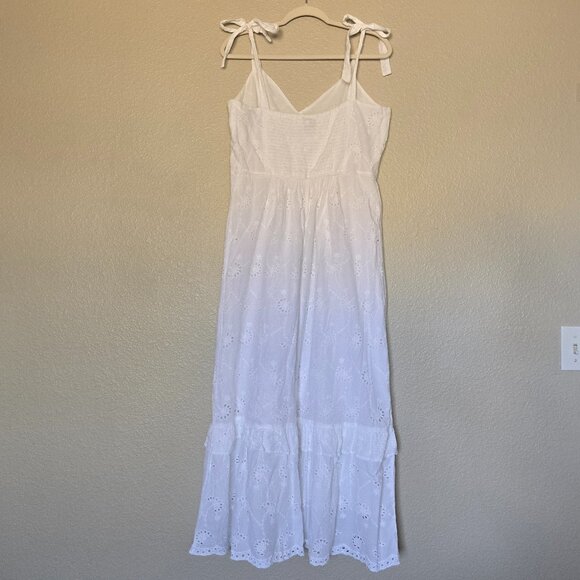 White Maxi Cotton Sundress - Picture 4 of 15